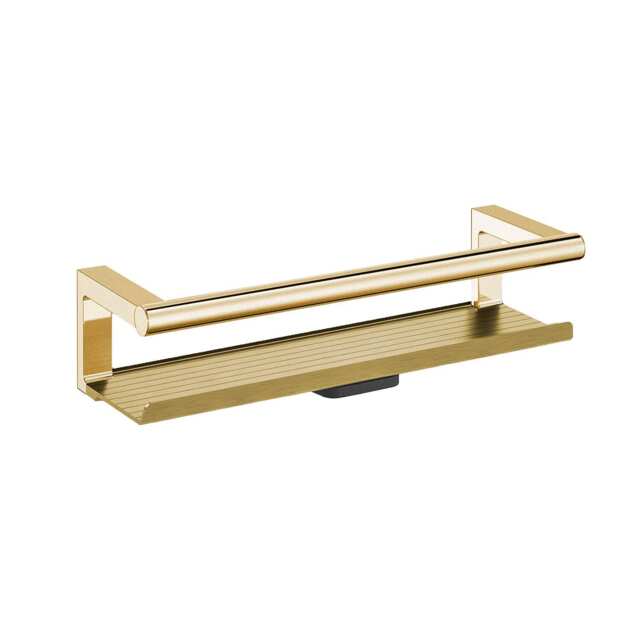 COSMIC Bathroom Shelf, Organizer, Glass Wiper, Gold, Architect S+ Collection