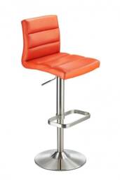 Swank Adjustable Bar Stool Orange Orange