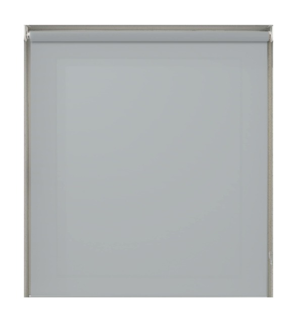 60cm Light Grey Plain Straight Edge Daylight Roller Blind Grey Grey