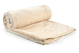 "Nordic Collection Super Cosy Fleece Blanket in Cream (50"" x 60"")"
