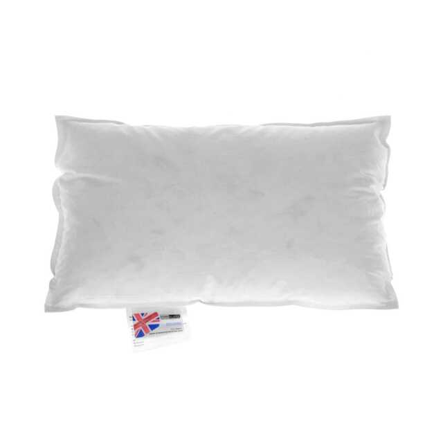 "Homescapes Luxury Goose Down Cushion Pad Insert Inner 30 x 50 cm (12 x 20 inches) White 50 x 30 cm (20 x 12"")"