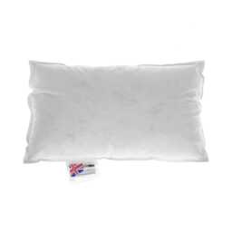 "Homescapes Luxury Goose Down Cushion Pad Insert Inner 30 x 50 cm (12 x 20 inches) White 50 x 30 cm (20 x 12"")"