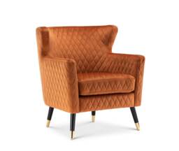 Velvet Orange Alessia Accent Chair