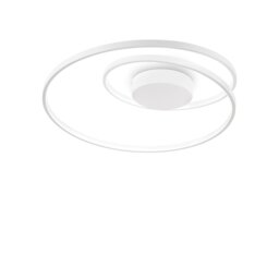 Oz Integrated LED Semi Flush Ceiling Light White 2700K