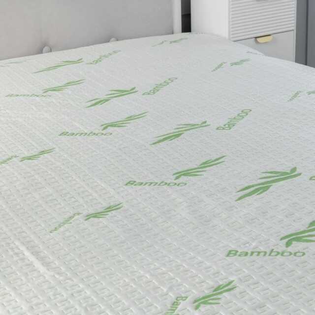 Bamboo Waterproof Mattress Protector Organic Soft Touch 40CM Deep Pocket Green Super King