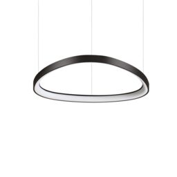Gemini 61cm LED Integrated LED Pendant Ceiling Light Black 2700K