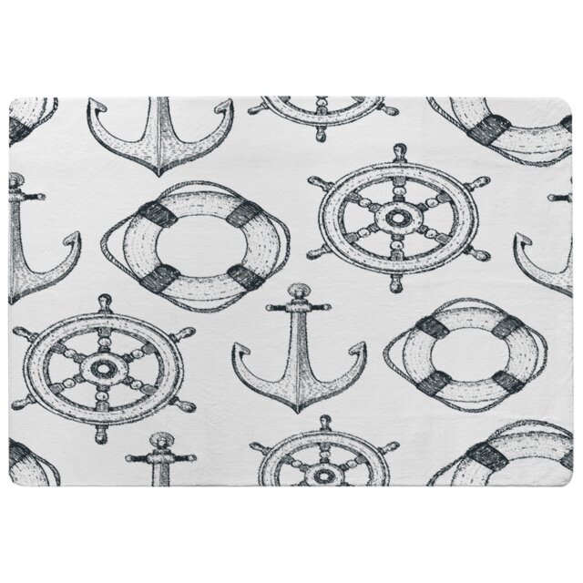 Anchor & Wheel Designer Rug Multi
