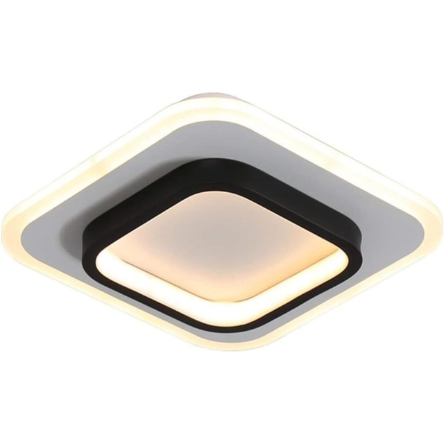 LED Ceiling Lights Acrylic Square Ceiling Lamp Black Ceiling Lighting Fixture