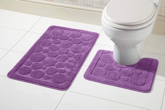 Cali Bath Mat Set in Purple Purple Purple