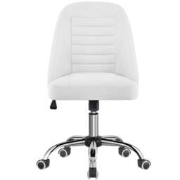 Yaheetech Faux Leather Mid Back Desk Chair for Home Office