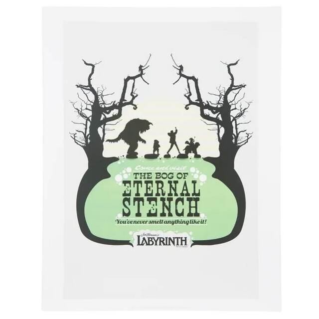 Labyrinth Bog Of Eternal Stench Print Black Black/Green One Size 1