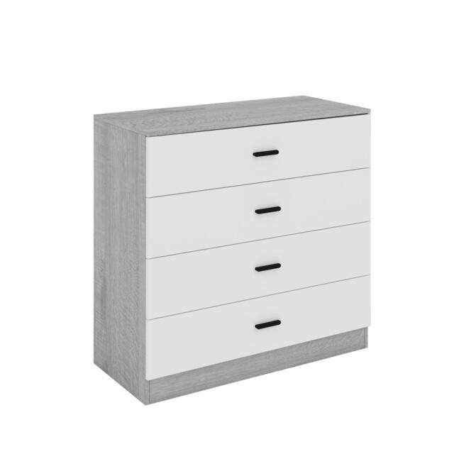 Ash Grey - Chest of 4 Drawers Grey 1