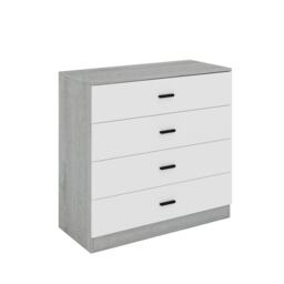 Ash Grey - Chest of 4 Drawers Grey 1
