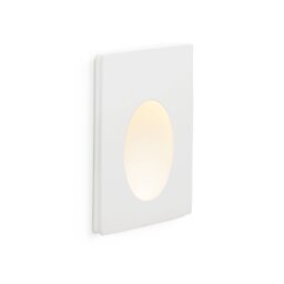 Plas LED 1 Light Indoor Recessed Wall Light White Plaster