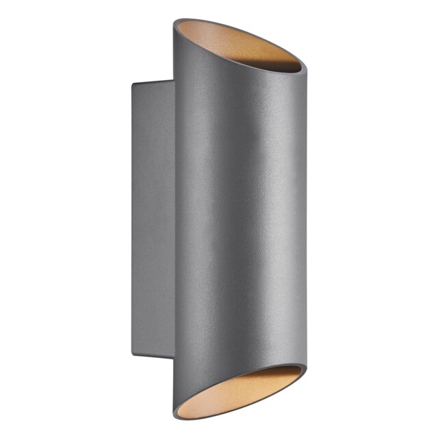 Nordlux Nico Outdoor Wall Light Black Aluminium Solar GU10 Sensor Weatherproof - Mains Powered, IP54 Black Anthr.