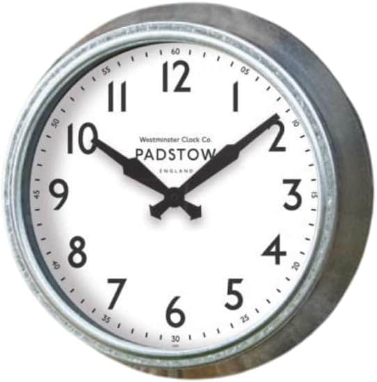 Marco Paul 26cm Traditional Silver Clock Silver