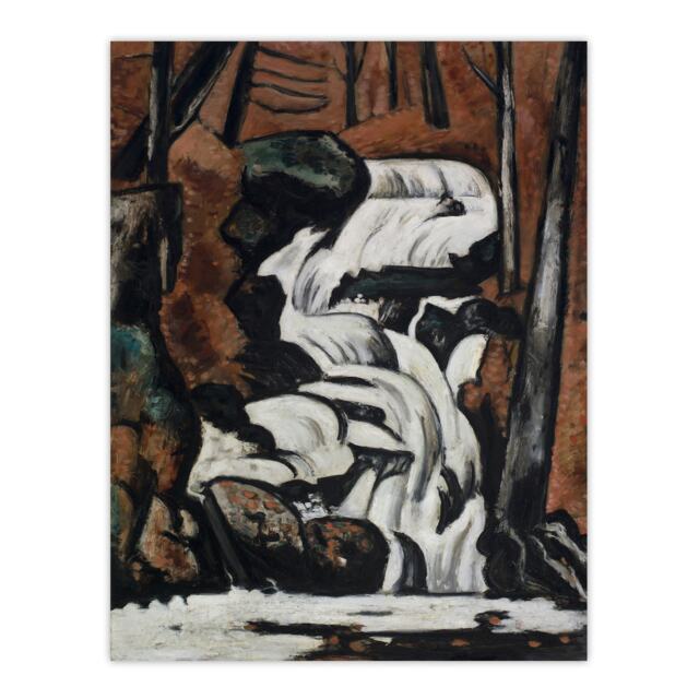 Smelt Brook Falls Landscape Marsden Hartley Huge Wall Art Print 18X24 In