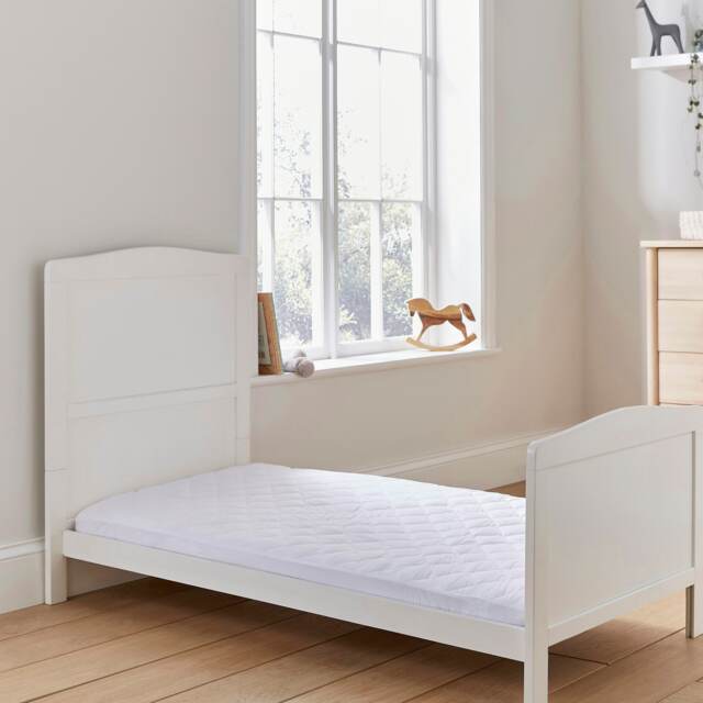 Martex Baby Anti-Allergy Quilted Mattress Protector Cotbed White One Size
