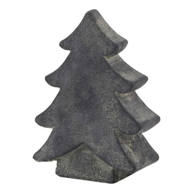 Hill Interiors Amalfi Christmas Tree Decoration - Grey - 24cm x 6cm x 14cm