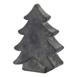 Hill Interiors Amalfi Christmas Tree Decoration - Grey - 24cm x 6cm x 14cm