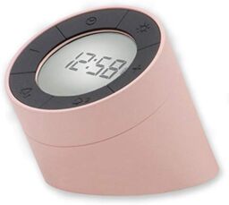 Acctim Jowie Dual Digital Alarm Clock & Nightlight Superbrite Crescendo Alarm Touch Sensor Pink Pink