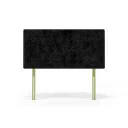 Lona Black Naples Velvet Headboard Super King Multi