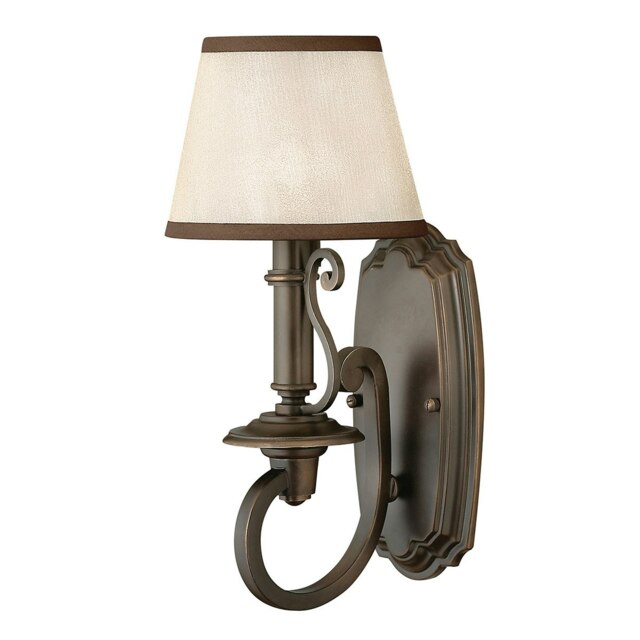 Plymouth 1 Light Indoor Wall Light Olde Bronze, E14