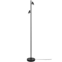 Nordlux Omari Indoor Floor Lamp Black Metal Intergrated LED Adjustable Heads - Mains Powered, IP20