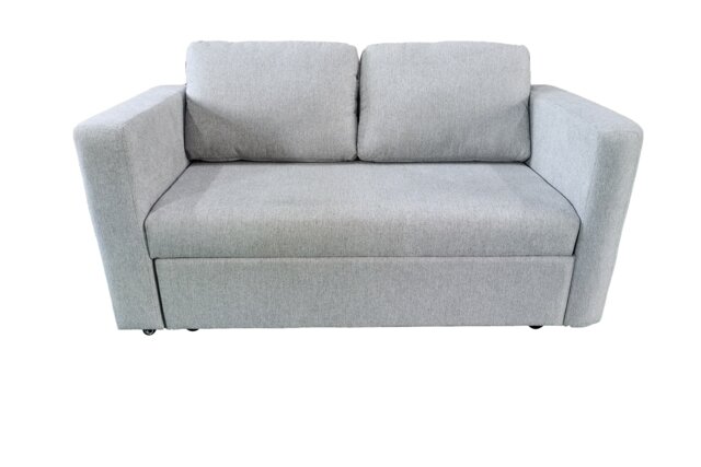 The Brenta 2 Seater Slide Storage Sofa in Grey, Silver or Navy Silver One Size