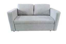 The Brenta 2 Seater Slide Storage Sofa in Grey, Silver or Navy Silver One Size
