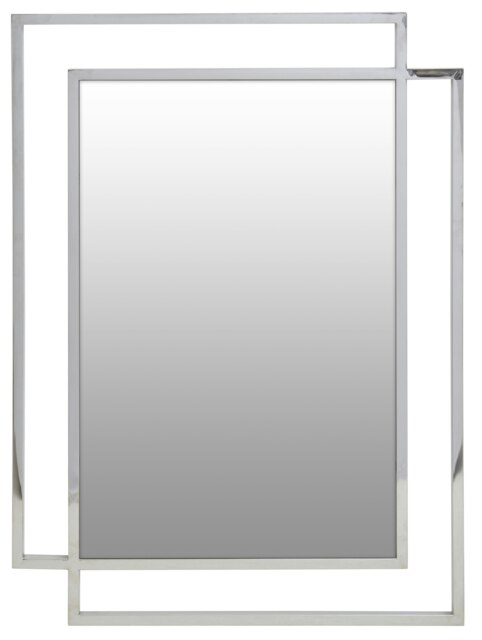 Allure Silver Large Wall Mirror Silver