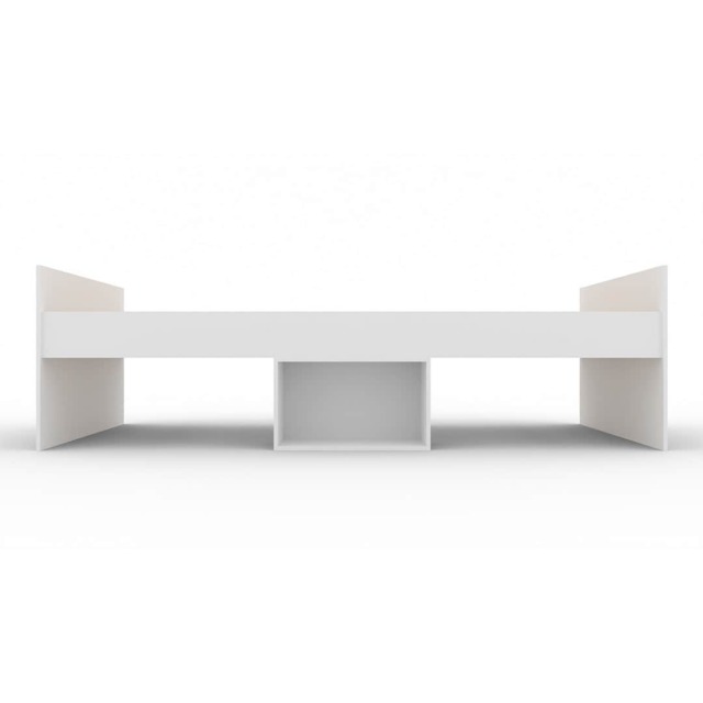 3 Feet Flash Single Cabin Bed - L196 x W95 x H50 cm - White - Assembly Required