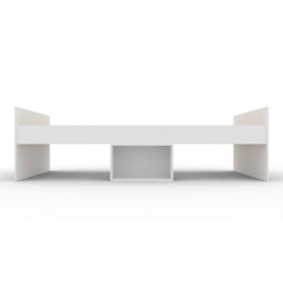 3 Feet Flash Single Cabin Bed - L196 x W95 x H50 cm - White - Assembly Required