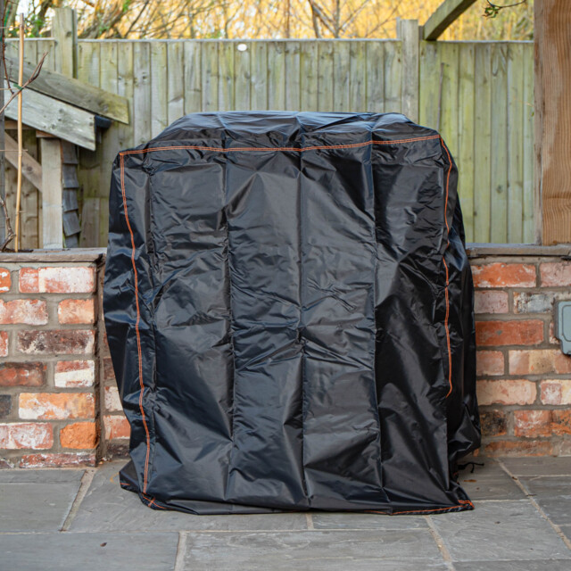 Samuel Alexander Heavy Duty Waterproof Anti UV Windproof Outdoor Protective Garden BBQ Cover Black Black