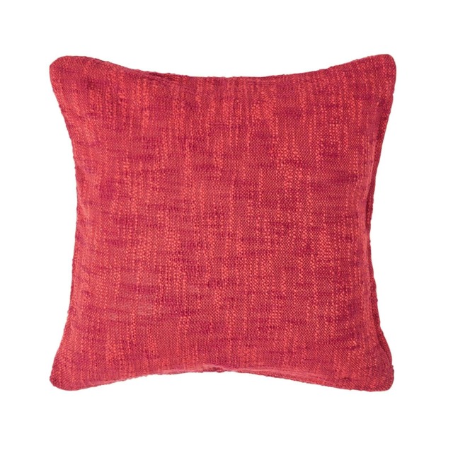 Homescapes Nirvana Cotton Orange Cushion Cover - 45 x 45 cm Orange Orange 45 x 45 cm