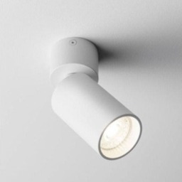 CGC AXE White Adjustable Surface Spotlight GU10 Ceiling Downlight White White Length: 16.6 cm, Base Diameter: 7 cm