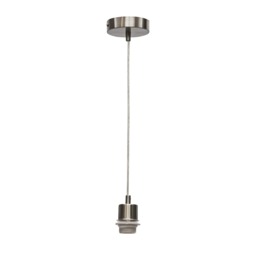 Carss - Satin Nickel Ceiling Pendant Flex Suspension Kit for Shades Chrome Satin nickel plate Small 1