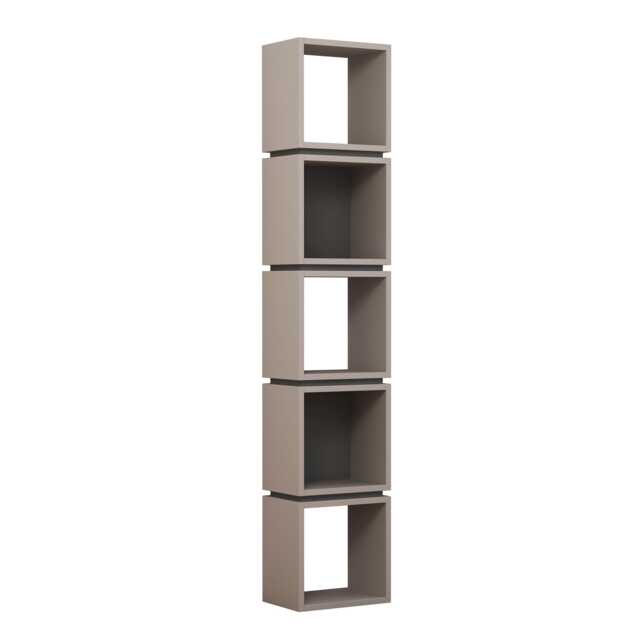 Decortie Multi Bookcase 32x22x167cm Mocha Grey