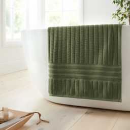 Bianca Hotel Cotton Bath Sheet Green Olive Green Bath sheet
