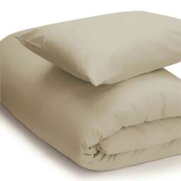 Belledorm Easycare Percale Duvet Cover - Mushroom - Kingsize