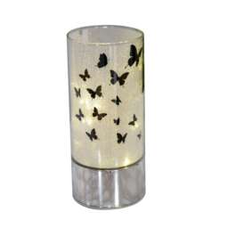 Glass Butterfly Design Tube with LED Lights