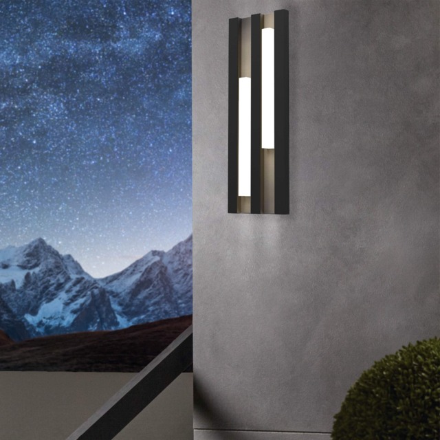 EGLO Fandina Outdoor LED Black Steel Wall Light