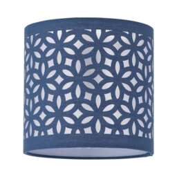 Navy Blue Laser Cut 15.5cm Table Lamp Shade Blue Small 1