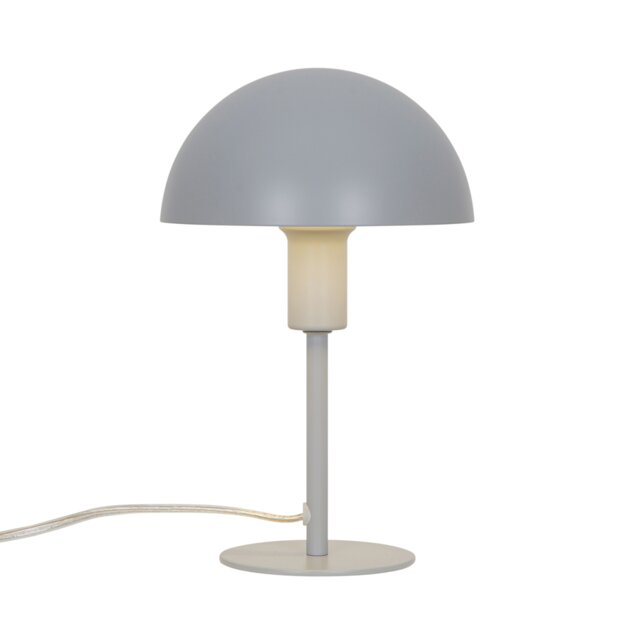 Nordlux Ellen Indoor Table Lamp Grey Metal E14 Dome Shade - Mains Powered, IP20 Grey Grey