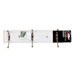 SupaHome Coat Hooks - White/Silver - One Size