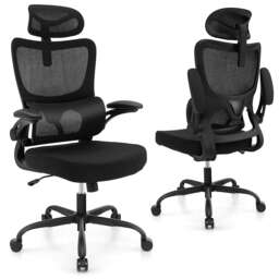 COSTWAY Mesh Office Chair Ergonomic Computer Desk Chair Black