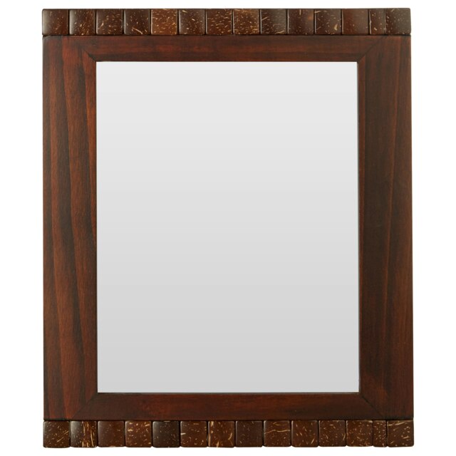 Interiors by Premier 8x10 Wood Photo Frame, Elegant Box Detail With Natural Wood Finish And Mosaic Pattern, Freestanding Or Brown One Size