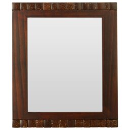 Orsina 8x10 Wood Photo Frame, Elegant Box Detail With Natural Wood Finish And Mosaic Pattern, Freestanding Or