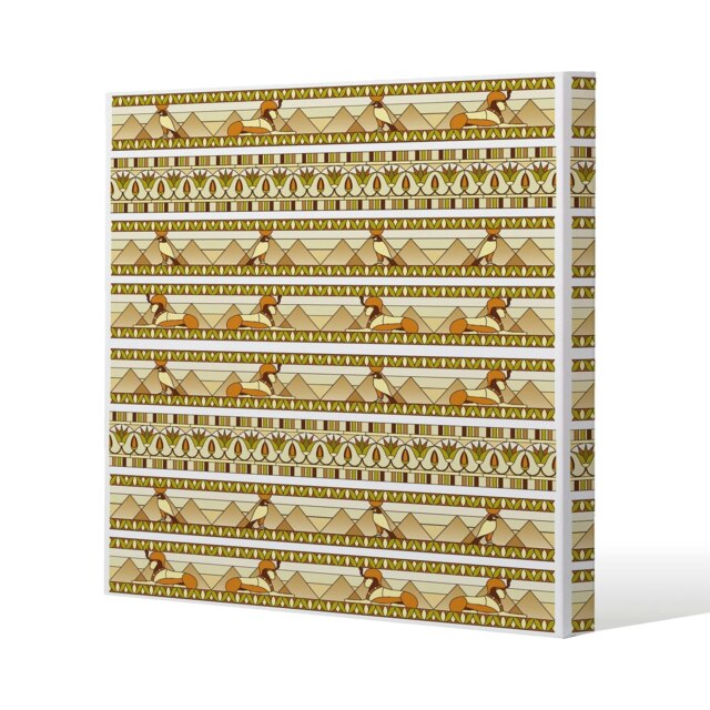 Ornament of Ancient Egypt to The Frescoes (Canvas Print) Cream