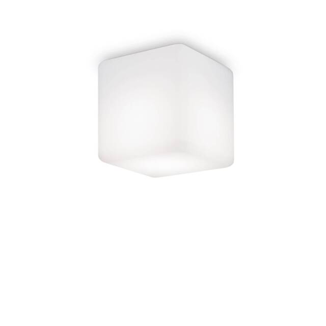 Luna 1 Light Square Surface Mounted Downlight White IP44